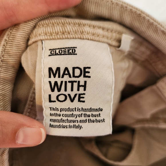 Closed Made In Italy Khaki Colored Jeans Size 31 - Picture 6 of 7